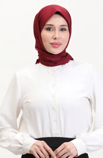 Écharpe En Sergé Uni 19096-11 Bordeaux Foncé 19096-11