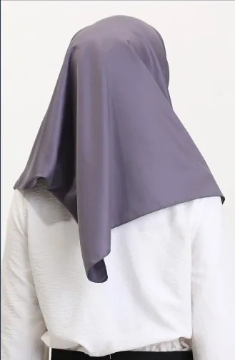 Düz Twill Eşarp 19096-14 Füme