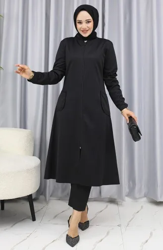 Jas Met Rits En Zakdetail 1642-01 Zwart 1642-01