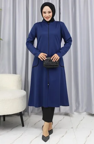 Jas Met Rits En Zakdetail 1642-02 Marineblauw 1642-02