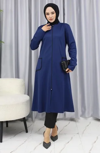 Jas Met Rits En Zakdetail 1642-02 Marineblauw 1642-02