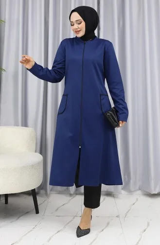 Jas Met Rits En Zakdetail 1642-02 Marineblauw 1642-02