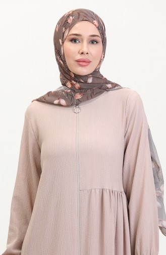 عباءه أسود فاتح 1027-08