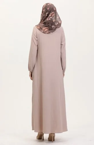 Büzgülü Ferace 1027-08 Bej