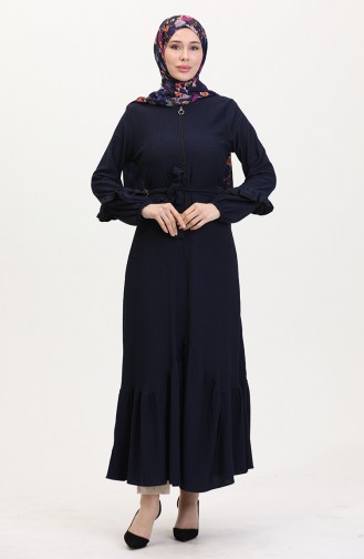 Navy Blue Abaya 1059-02
