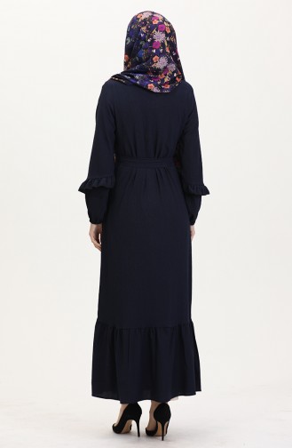 Navy Blue Abaya 1059-02