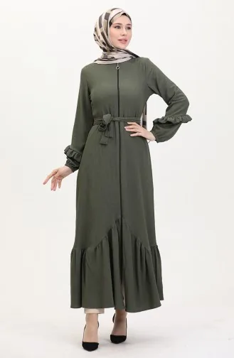 Geplooide Abaya 1059-03 Khaki 1059-03