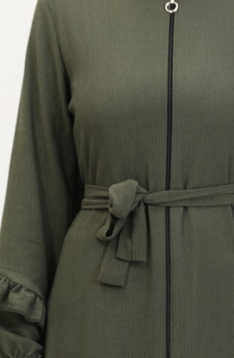 Khaki Abaya 1059-03