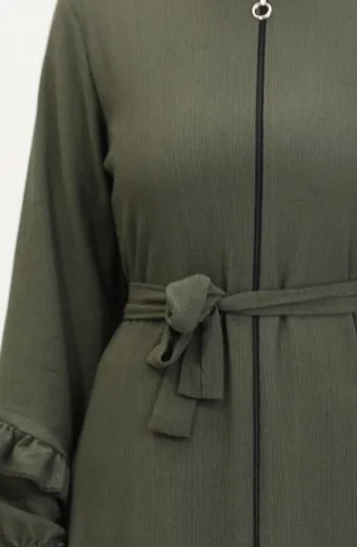 Geplooide Abaya 1059-03 Khaki 1059-03