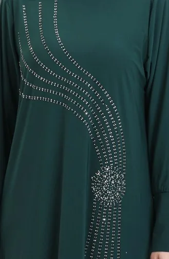 Sandy Fabric Stone Avondjurk 0020-01 Smaragdgroen 0020-01