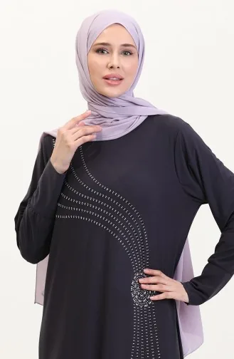 Sandy Fabric Stone Avondjurk 0020-03 Rook 0020-03