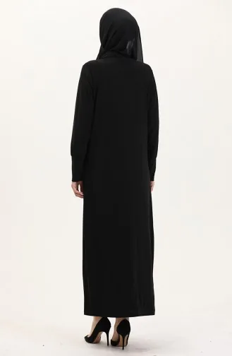 Sandy Kumaş Taşlı Abiye Elbise 0020-04 Siyah