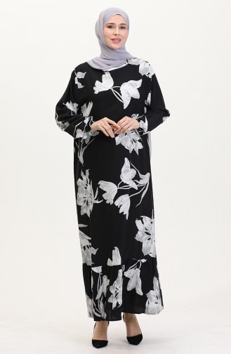 Robe Hijab Noir 0016-04