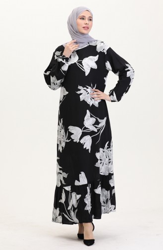 Robe Hijab Noir 0016-04