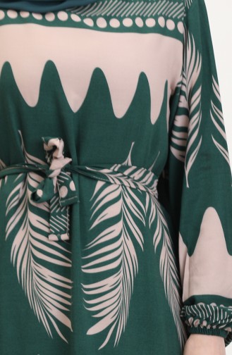 Robe Hijab Vert emeraude 0019-06