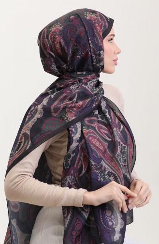 Karaca Etnik Desenli Koton Şal 81081-03 Yeşil Siyah