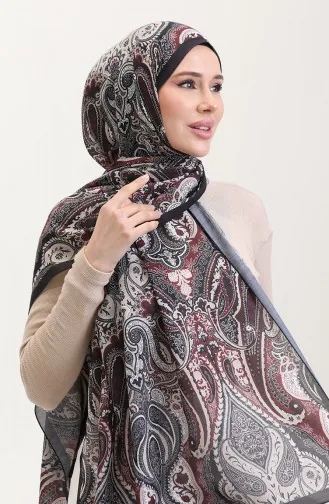 Karaca Ethno Gemusterter Baumwollschal 81081-08 Schwarz Beige 81081-08