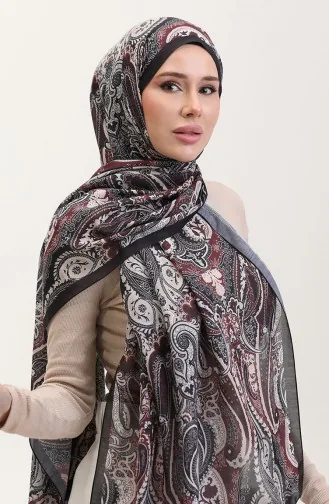 Karaca Ethno Gemusterter Baumwollschal 81081-08 Schwarz Beige 81081-08