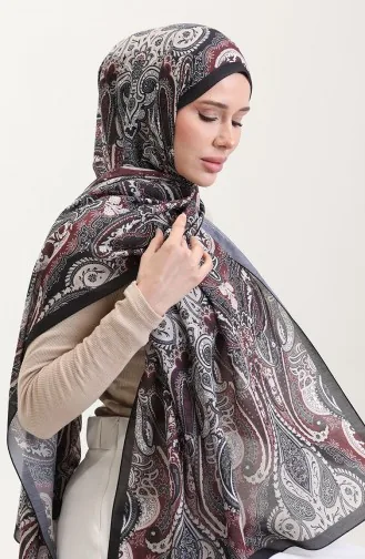 Karaca Ethno Gemusterter Baumwollschal 81081-08 Schwarz Beige 81081-08
