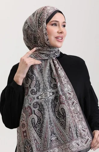 Karaca Baumwollschal Mit Ethno-Muster 81084-15 Schwarz Creme 81084-15
