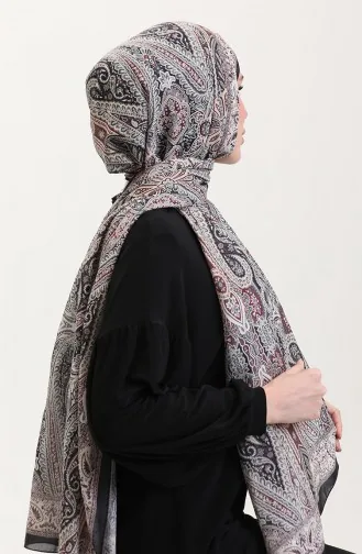 Karaca Baumwollschal Mit Ethno-Muster 81084-15 Schwarz Creme 81084-15