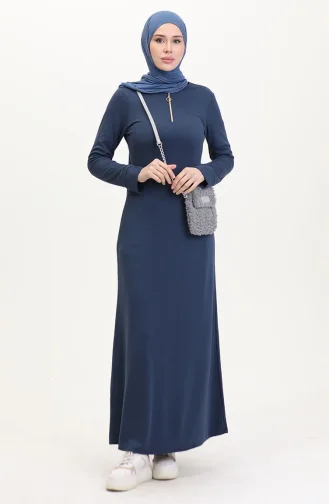 Zippered Sports Dress 7698-01 Indigo 7698-01