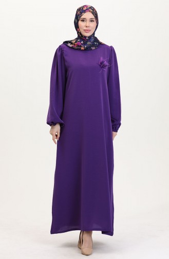 Purple Hijab Dress 0017-02