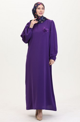Purple Hijab Dress 0017-02