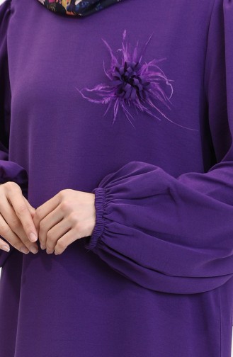 Purple Hijab Dress 0017-02