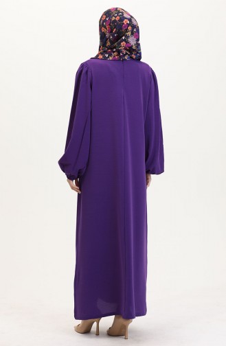 Purple Hijab Dress 0017-02
