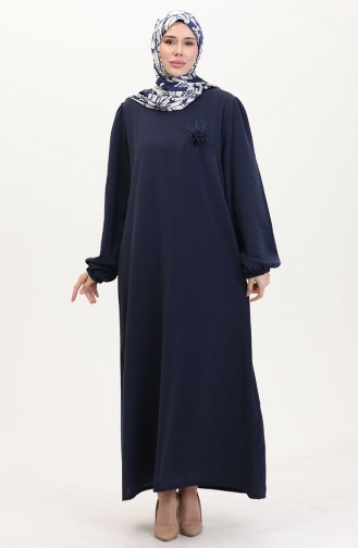 Robe Hijab Bleu Marine 0017-03