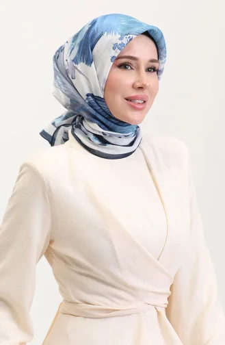 Kehribar Eşarp 70280-01 İndigo