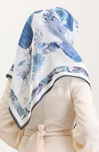 Kehribar Eşarp 70280-01 İndigo