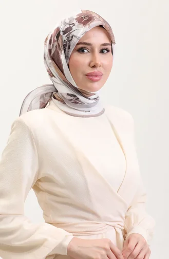 Kehribar Eşarp 70280-03 Kahverengi