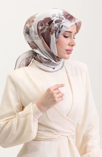 Kehribar Eşarp 70280-03 Kahverengi