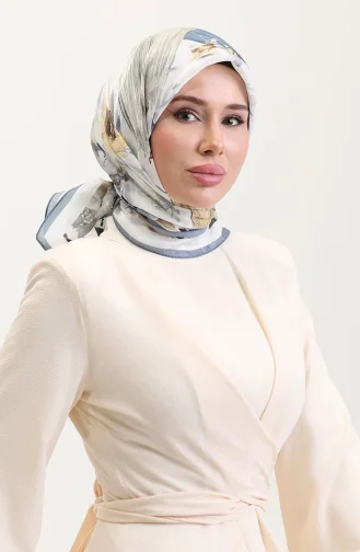 Kehribar Eşarp 70280-05 Gri Hardal