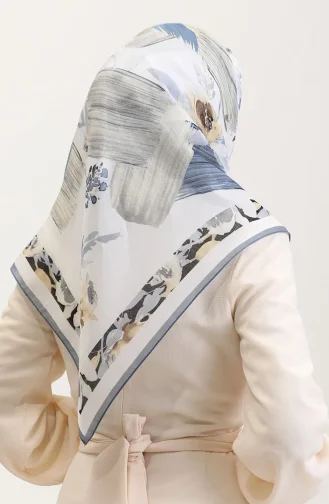 Kehribar Eşarp 70280-05 Gri Hardal