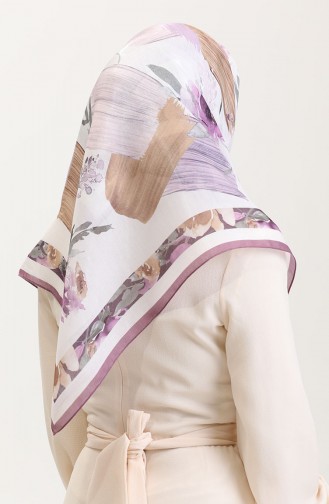 Kehribar Eşarp 70280-08 Mürdüm Kahverengi