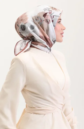 Kehribar Eşarp 70280-12 Kahverengi Vizon