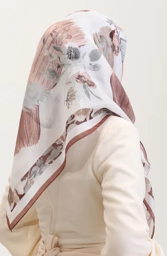 Kehribar Eşarp 70280-12 Kahverengi Vizon