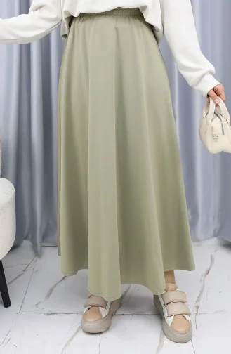 تنورة من قماش أويشو 5578-01 باللون الأخضر النعناعي 5578-01