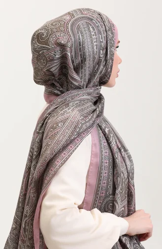 Châle Ethnique En Ambre 70278-11 Poudre 70278-11