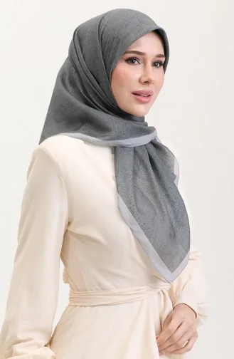 Karaca Baumwollschal Mit Ethno-Muster 81078-15 Grau Weiß 81078-15