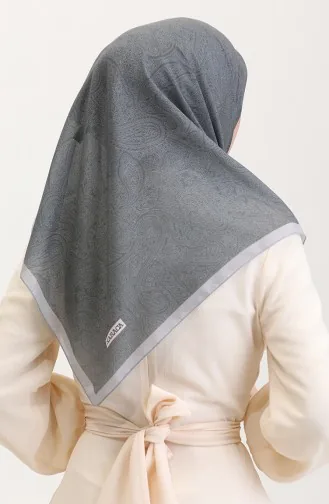 Karaca Baumwollschal Mit Ethno-Muster 81078-15 Grau Weiß 81078-15