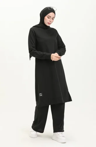 Tweedelige Tuniek En Broekset 0001-01 Zwart 0001-01