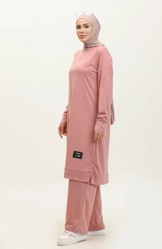 Twee Garen Tuniek Broek Tweedelig Pak 0001-02 Poeder 0001-02