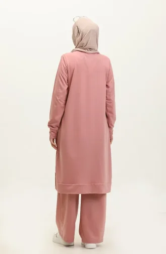 Twee Garen Tuniek Broek Tweedelig Pak 0001-02 Poeder 0001-02