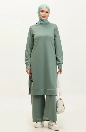 Tweedelige Tuniek En Broekset 0001-03 Amandelgroen 0001-03