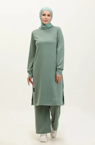 Tweedelige Tuniek En Broekset 0001-03 Amandelgroen 0001-03