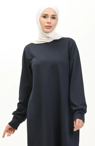 Ensemble Deux Pièces Tunique Et Pantalon 0001-06 Bleu Marine 0001-06